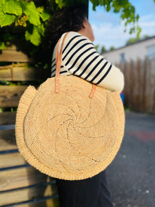 Sac en crochet raphia naturel