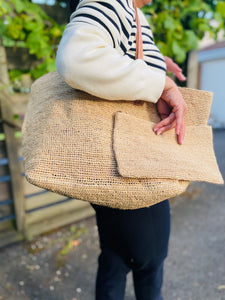 Sac en crochet raphia naturel