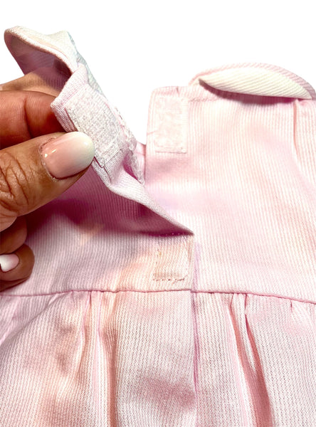 Barboteuse smocks Poupée Rose