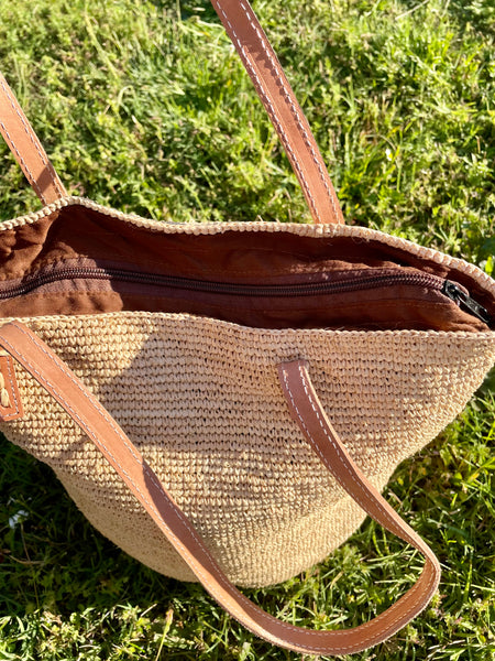 Sac en crochet - Raphia Naturel