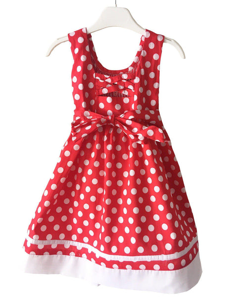 Robe smocks enfant fille dos ouvert croisillons