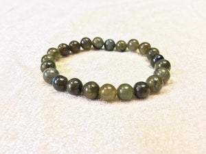 Bracelet perles boules 8 mm Labradorite