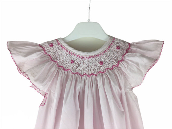 Chemise de Nuit smockée Rose - Maki Rose