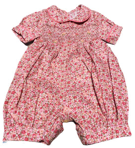 Barboteuse smocks Liberty Maki Rose Madagascar Bébé Enfant Fille