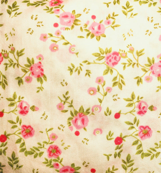 Blouse smockée "Orchidée" Manches Longues à Fleurs Rose et Vert