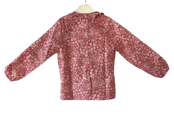 Blouse smockée "Rubis" Manches Longues