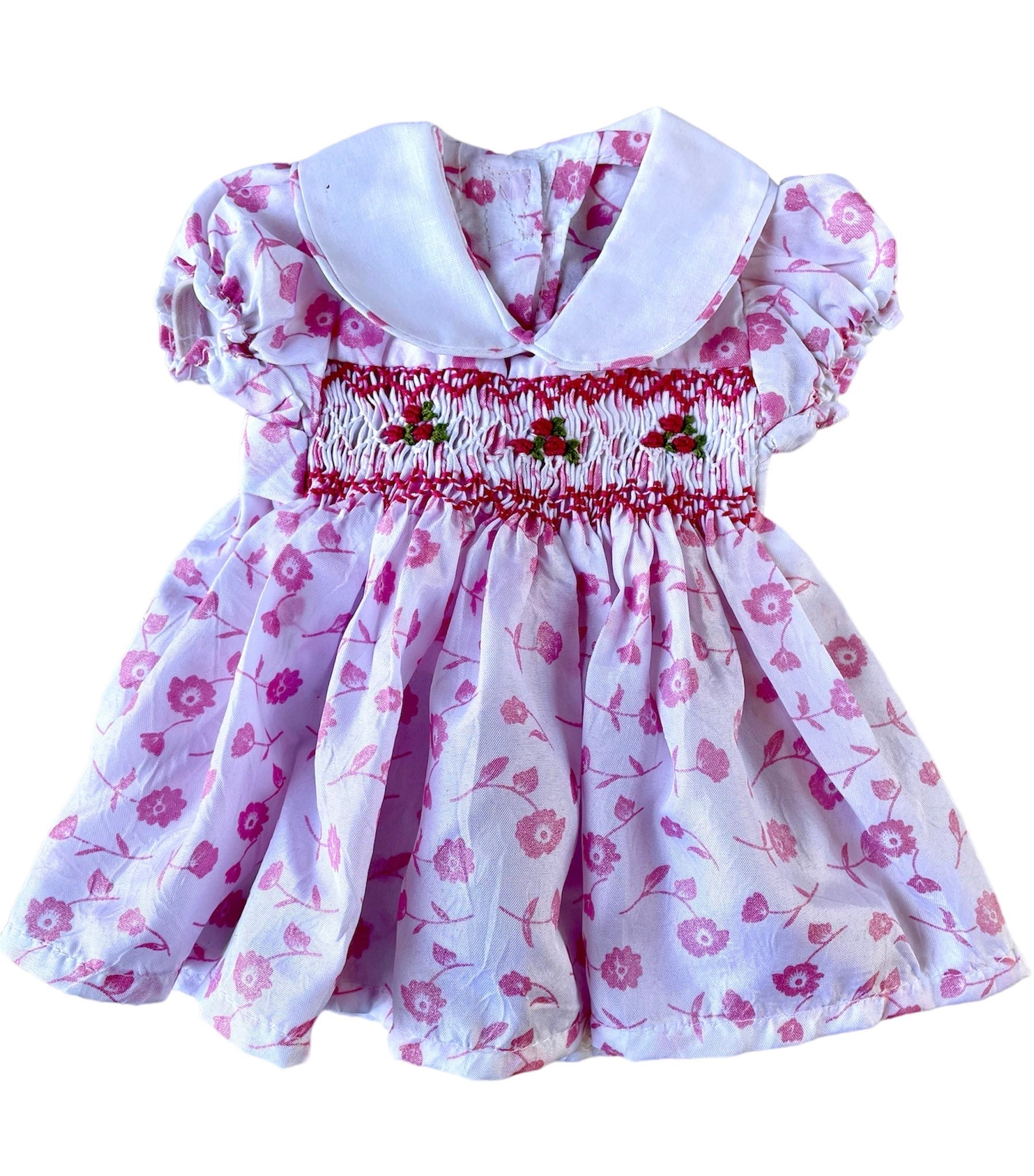 Robe smocks Poupée Fleurie